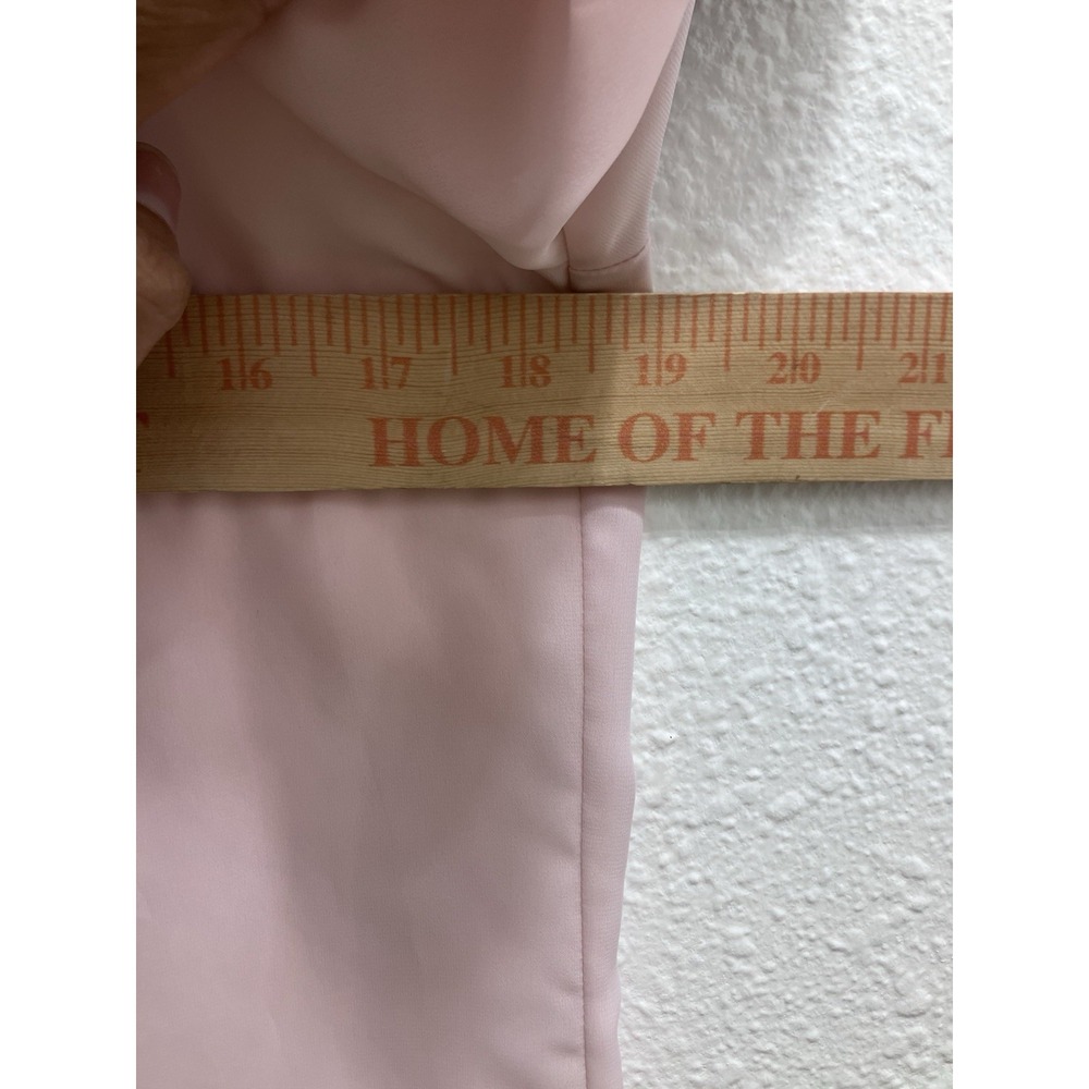 VTG La Blouse 80s Pink Button Up Ruffled Short Sleeve Women's Small Coquette - Picture 5 of 11